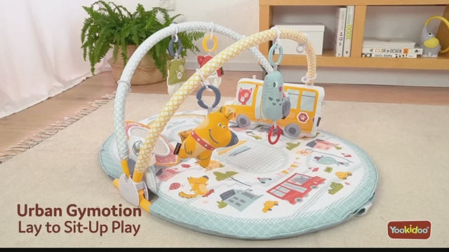 Yookidoo - Baby Speelkleed Liggend en zittend spelen Urban - Babygym