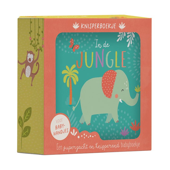 BabyBoekje - In de Jungle - Knisperboekje - BezigeBijtjes