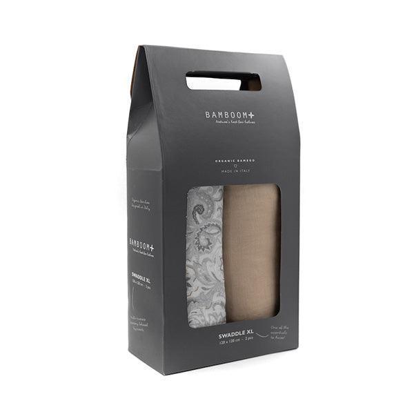 Bamboom Hydrofiele Doeken 120x120 XL Paisley 2 stuks - BezigeBijtjes