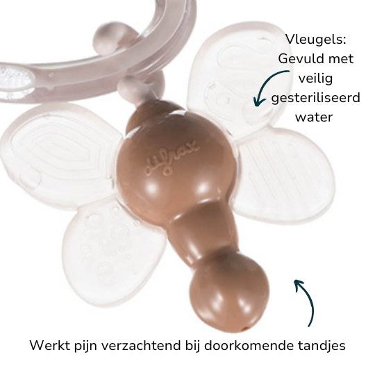 Difrax Bijtring Bijtjuweel Bruin - BezigeBijtjes