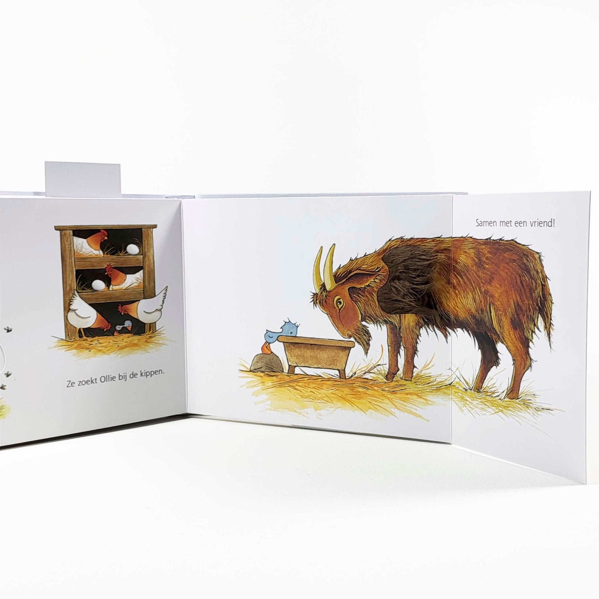 Karton Flapjesboek - Gonnie en Vriendjes Zoek en Vind - Olivier Dunrea - BezigeBijtjes