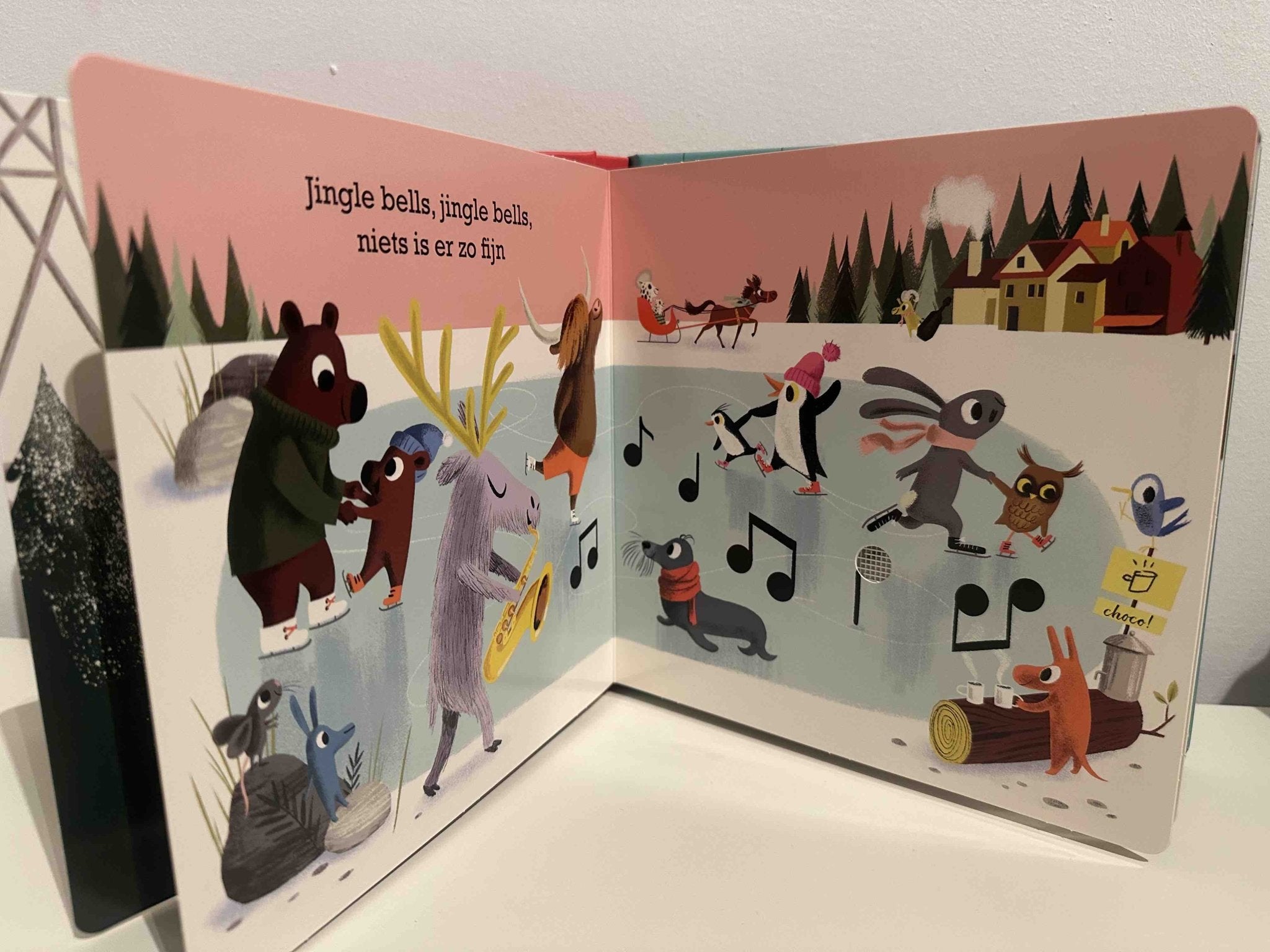 Karton GeluidenBoek - Jingle Bells - Nicola Slater - BezigeBijtjes