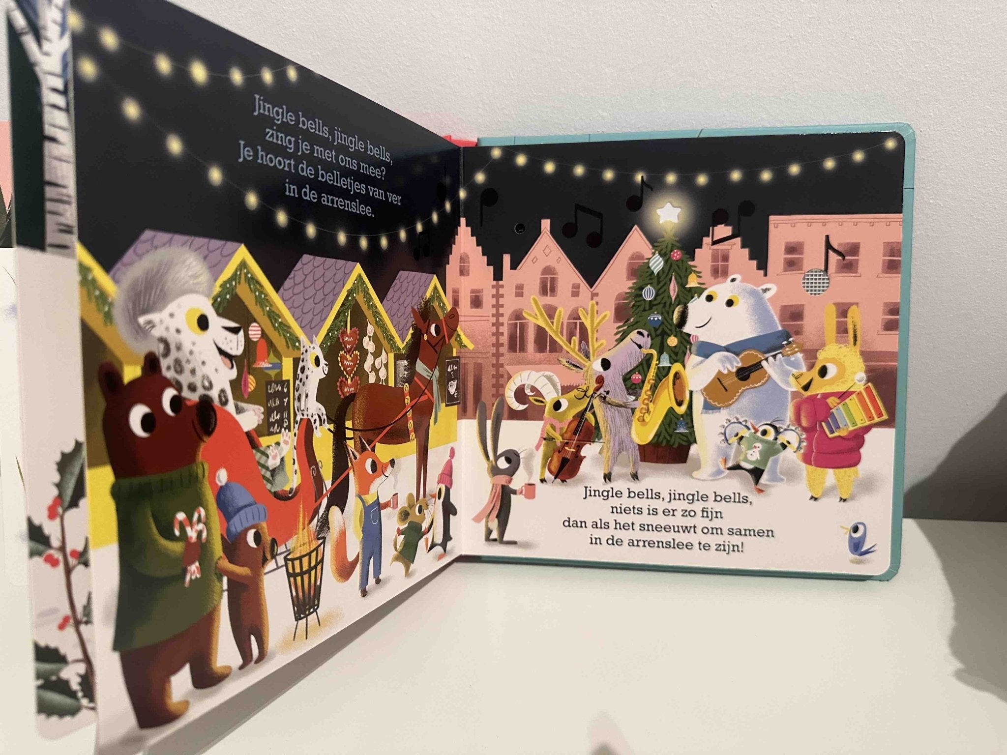 Karton GeluidenBoek - Jingle Bells - Nicola Slater - BezigeBijtjes