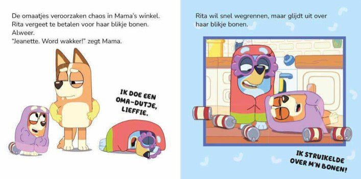 Kartonboek - Bluey - Omaatjes - BezigeBijtjes