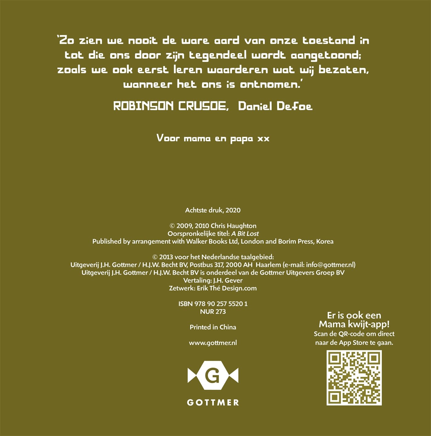 Kartonboek - Mama Kwijt- Chris Haughton - BezigeBijtjes