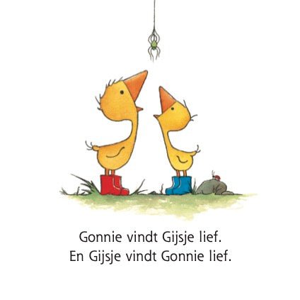 KartonBoek met Knuffeltje - Gonnie en Gijsje - Olivier Dunrea - BezigeBijtjes