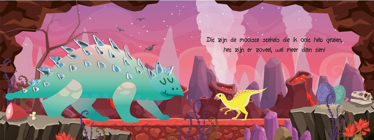 KartonBoekje - Kijk en Voel - Dinosaurussen - Lantaarn Publisher - BezigeBijtjes