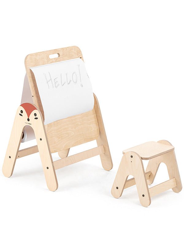 MamaToyz Houten Kleuterstet Vos (inclusief Krukje) - BezigeBijtjes