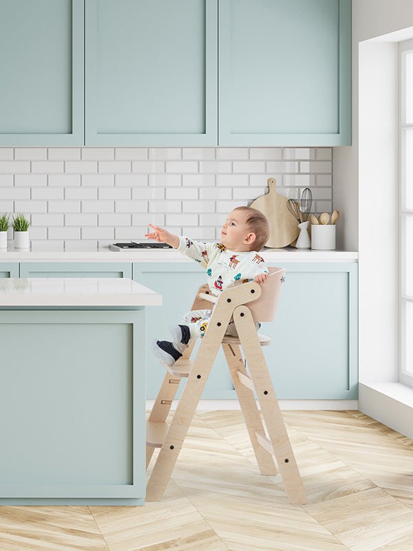 MamaToyz Houten Meegroeistoel inclusief Eetblad - BezigeBijtjes