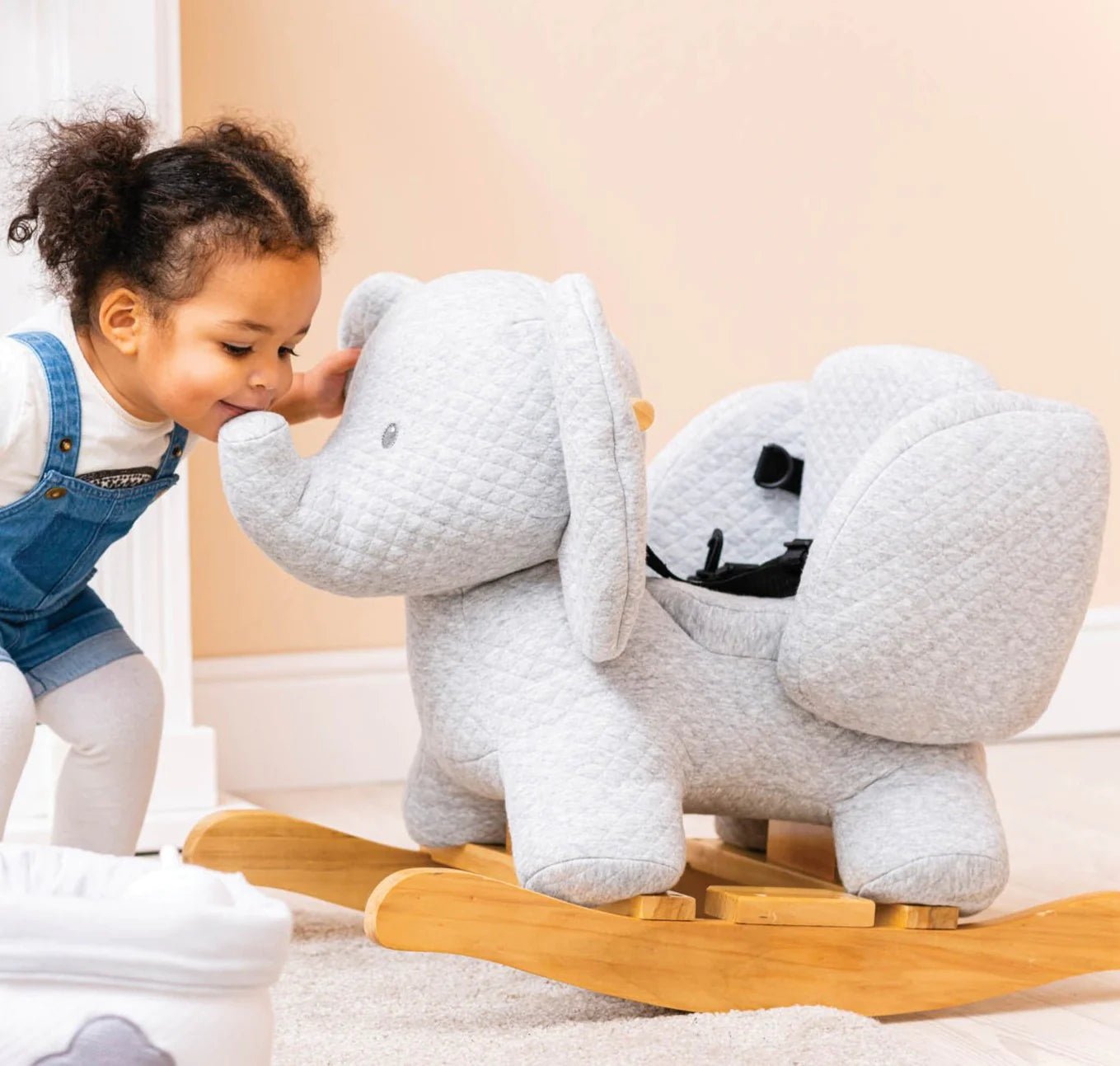 Nattou Hobbeldier Olifant Tembo Grijs 64 x 34 x 46 cm - BezigeBijtjes