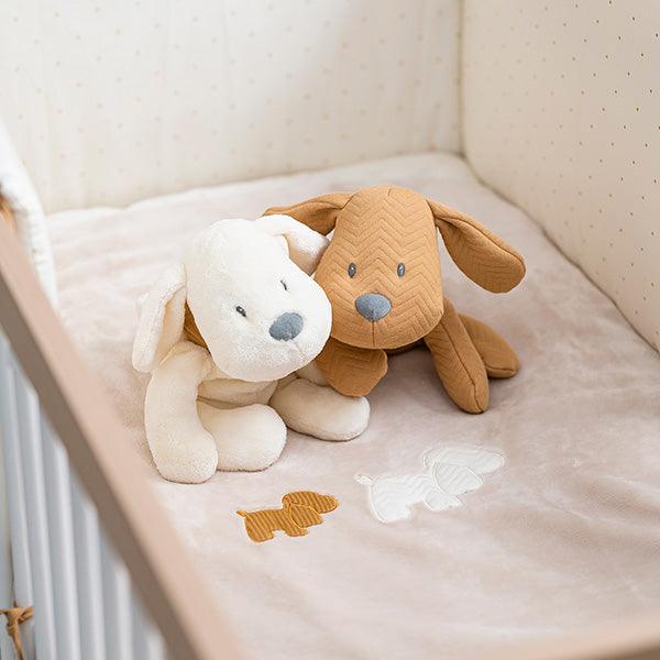 Nattou Knuffel Hond 30 cm Bruin - BezigeBijtjes