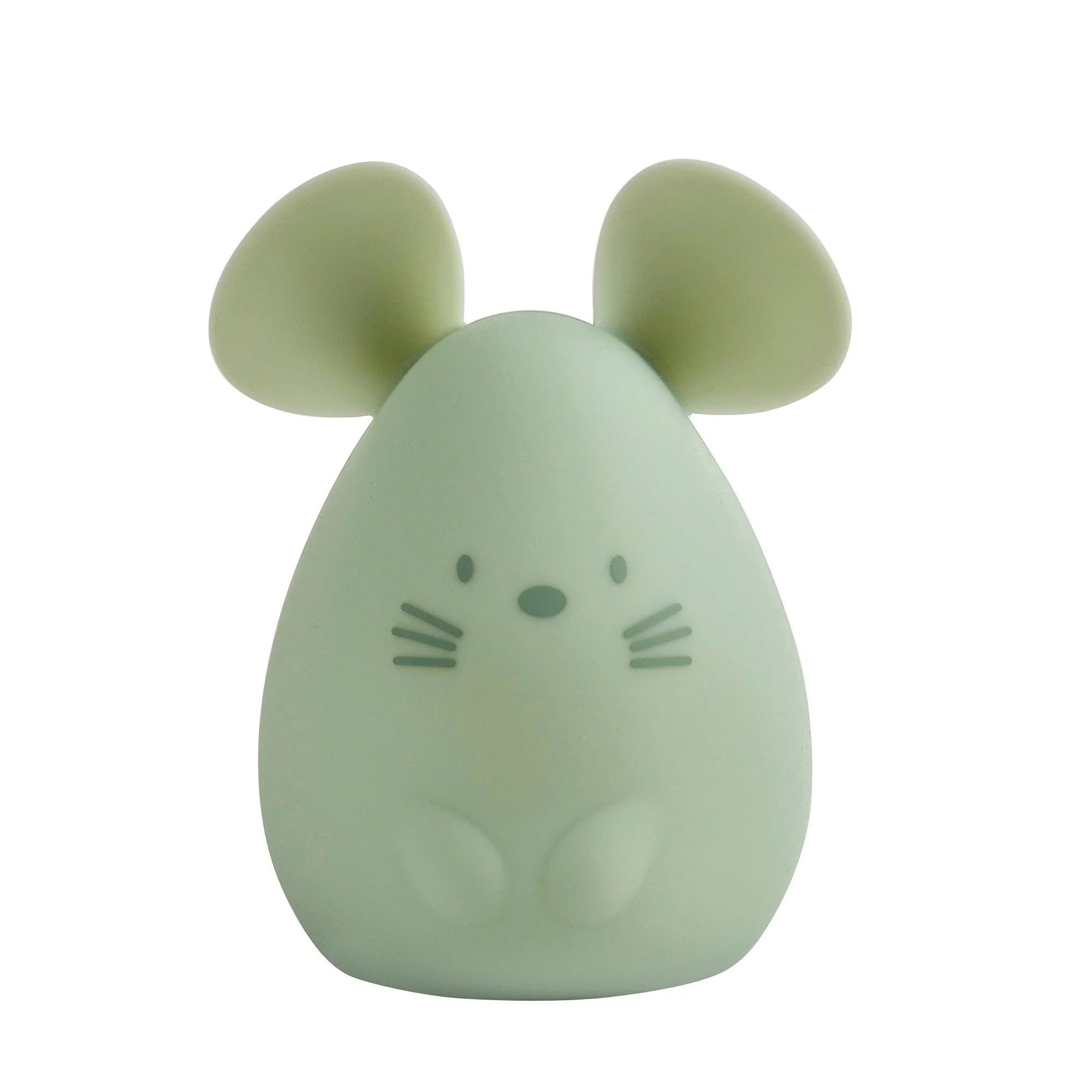 Nattou nachtlamp Muis Siliconen Groen 11cm - BezigeBijtjes