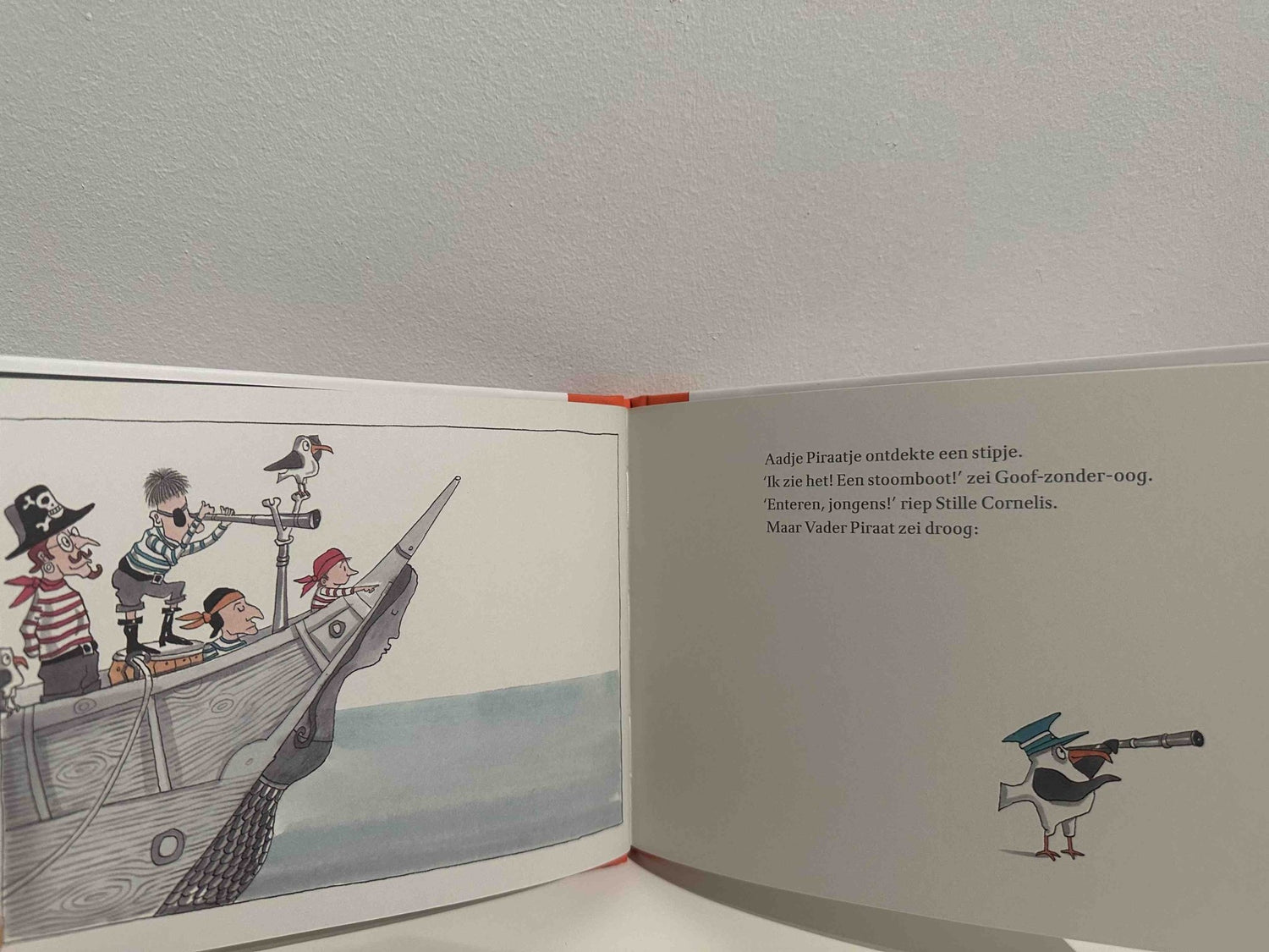 Prentenboek Hardcover - Aadje Piraatje en de stoomboot van Sinterklaas - Marjet Huiberts - BezigeBijtjes