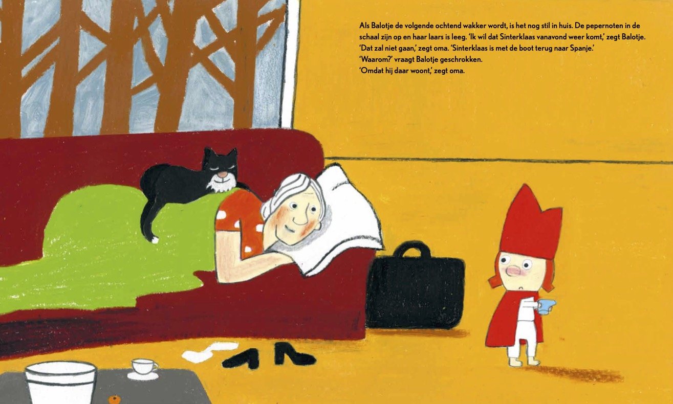 Prentenboek Hardcover - Balotje en Sinterklaas - Yvonne Jagtenberg - BezigeBijtjes