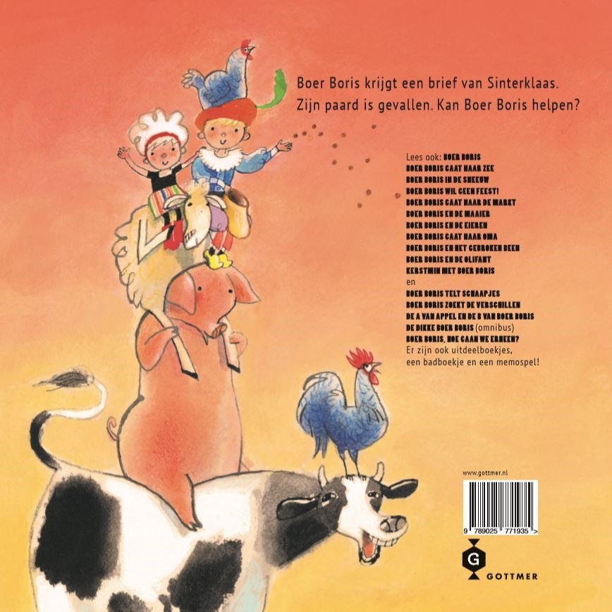 Prentenboek Hardcover- Boer Boris, een paard voor Sinterklaas - Ted van Lieshout - BezigeBijtjes