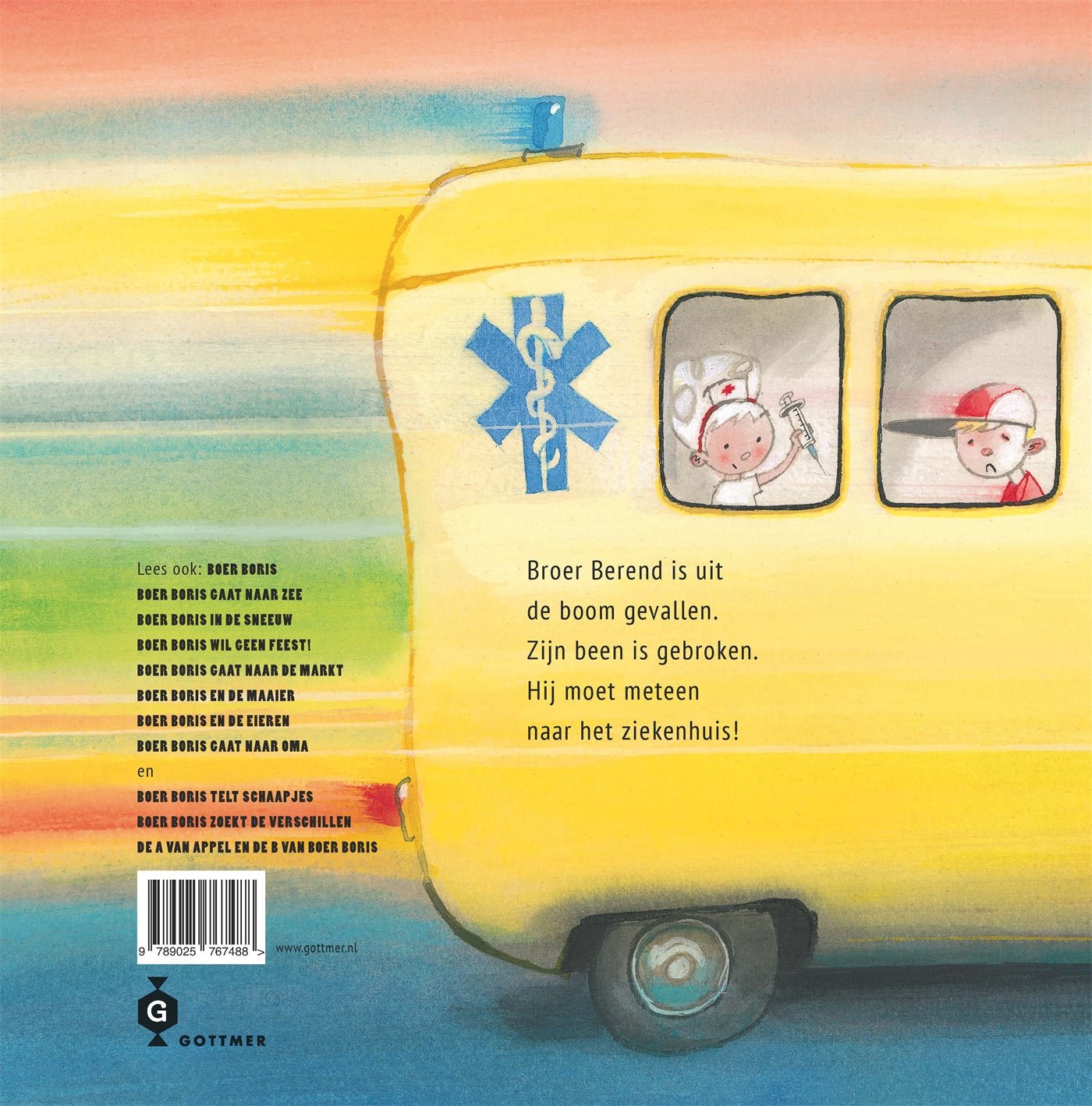 Prentenboek Hardcover- Boer Boris en het Gebroken Been - Ted van Lieshout - BezigeBijtjes