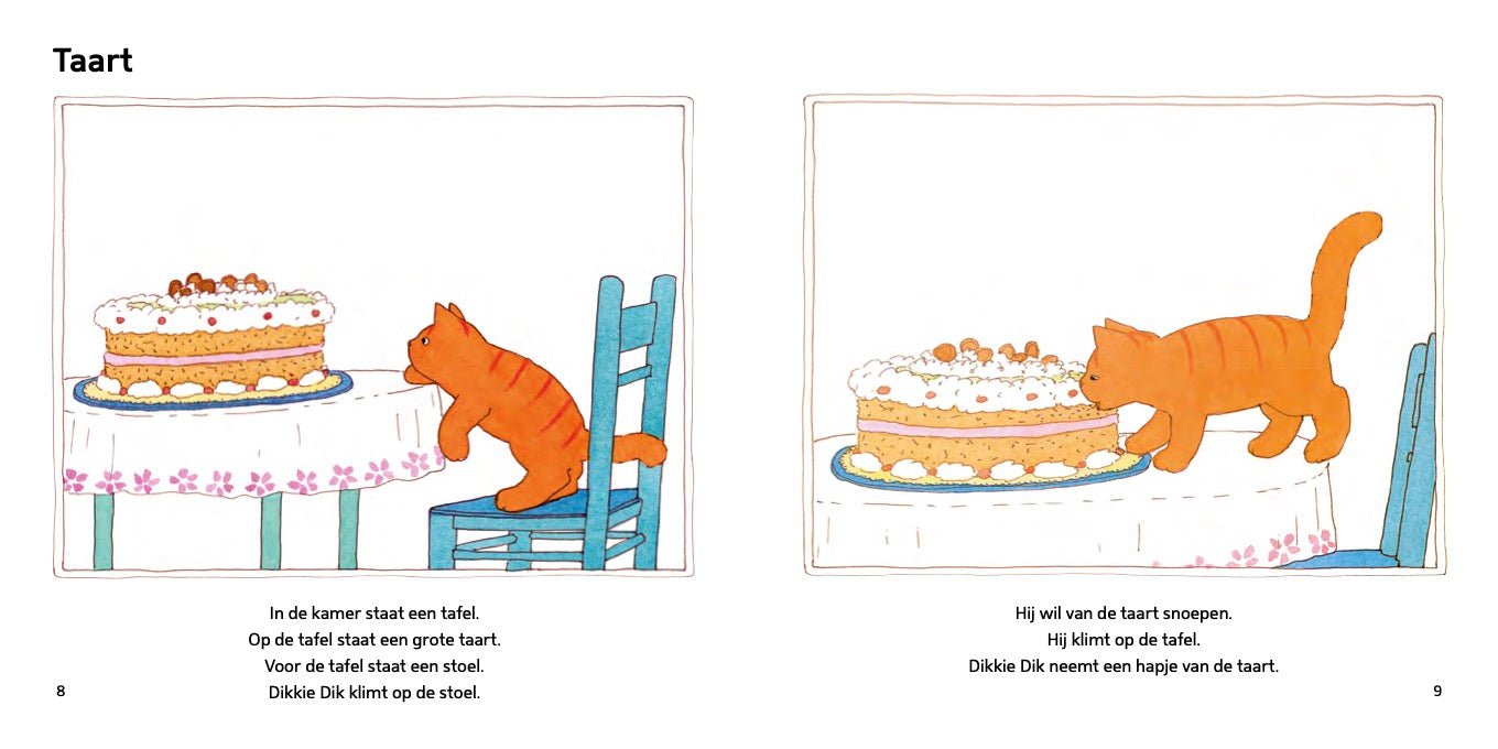 Prentenboek Hardcover - Dikkie Dik - Het Dikke verjaardagsboek van Dikkie Dik - Jet Boeke - BezigeBijtjes