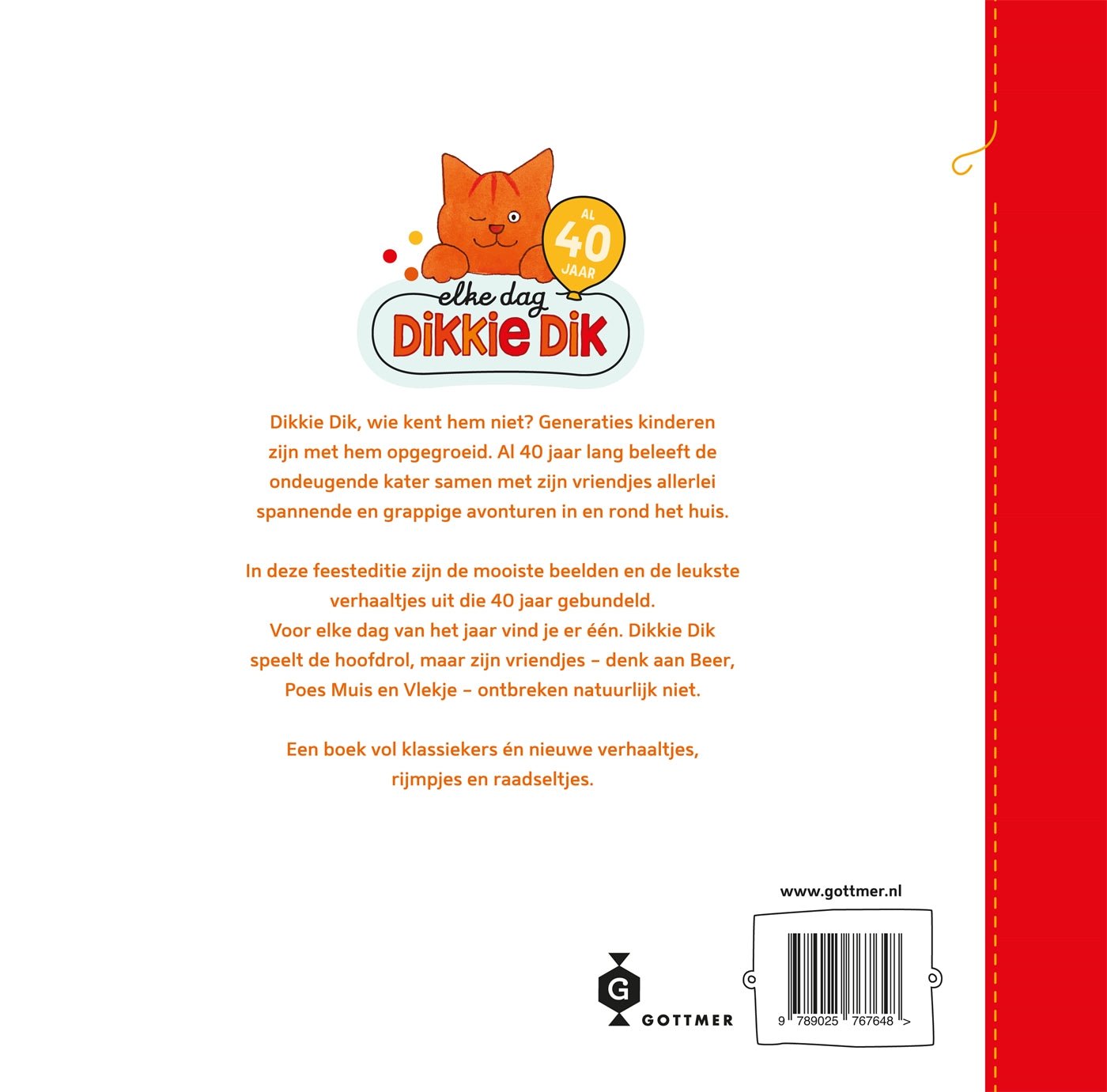 Prentenboek Hardcover - Elke dag Dikkie Dik - Jet Boeke - BezigeBijtjes