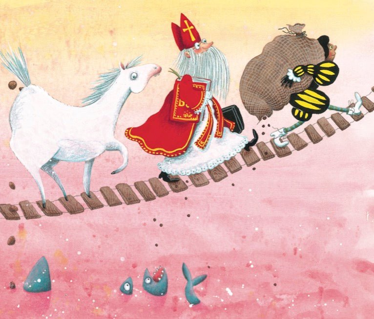 Prentenboek Hardcover - Het huis van Sinterklaas - Naomi Tieman - BezigeBijtjes