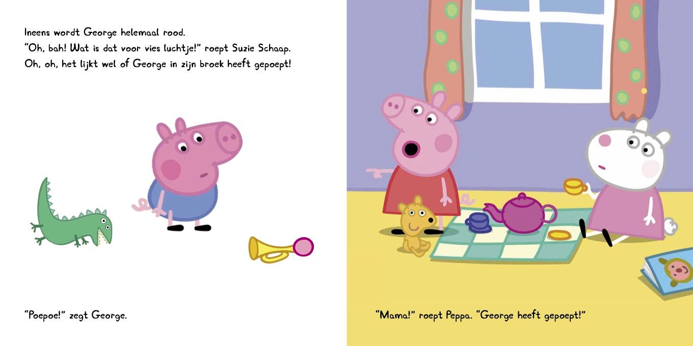 Prentenboek Hardcover - Peppa Pig - Op het Potje - Neville Astley - BezigeBijtjes