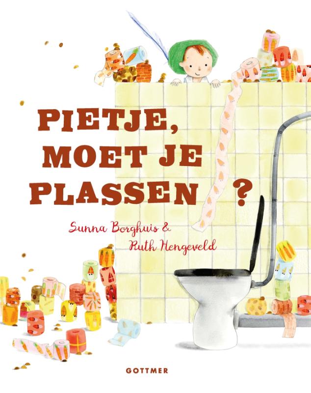 Prentenboek Hardcover - Pietje moet je Plassen - Sunna Borghuis - BezigeBijtjes
