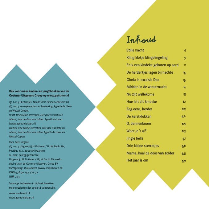 Prentenboek met liedjes Hardcover - De Herdertjes lage bij Nachte (met CD) - Ageeth de Haan - BezigeBijtjes