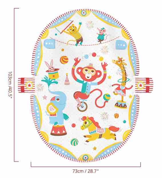 Yookidoo - Baby Speelkleed Circus playland - Babygym - BezigeBijtjes