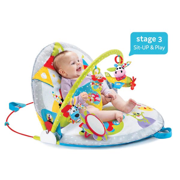 Yookidoo - Baby Speelkleed Liggend en zittend spelen - Babygym - BezigeBijtjes