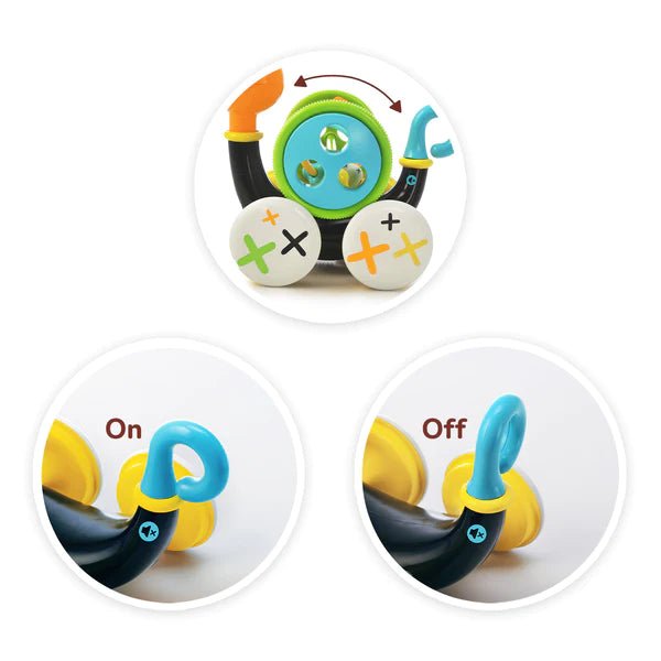 Yookidoo - Baby Trekspeeltje met Fluitende Eend - volop Speelplezier - BezigeBijtjes