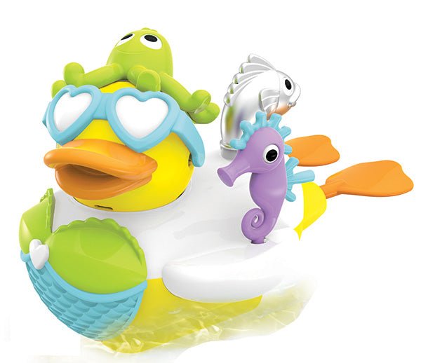 Yookidoo Badspeelgoed - Zeemeerminnen Badeend met Waterkanon - Creëer zelf een Zeemeermin - BezigeBijtjes
