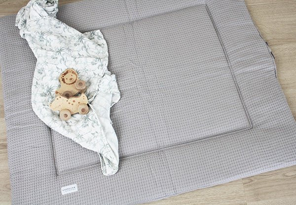 Bamboom Boxkleed 80 x 100 cm Soft Stone - Warm Grijs - Warm Grey - BezigeBijtjes