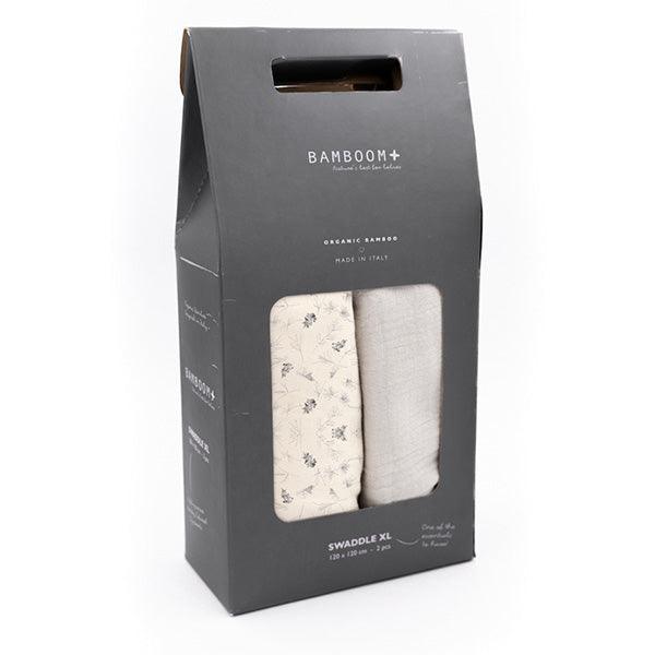 Bamboom Hydrofiele Doeken 120x120 XL Pijnboom 2 stuks - BezigeBijtjes