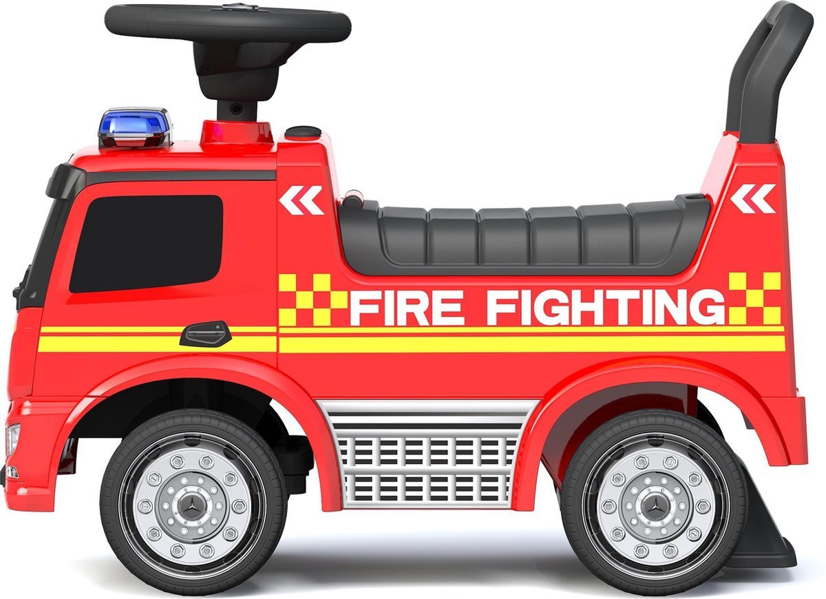 Happy Baby Loopauto - Brandweer wagen - 1 tot 4 jaar - BezigeBijtjes