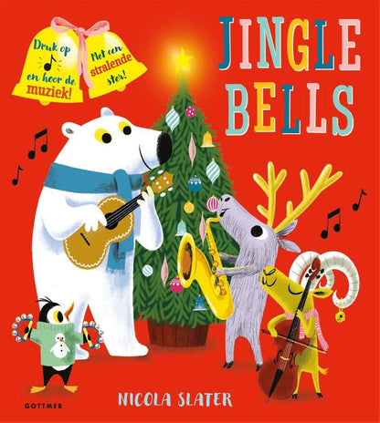 Karton GeluidenBoek - Jingle Bells - Nicola Slater - BezigeBijtjes