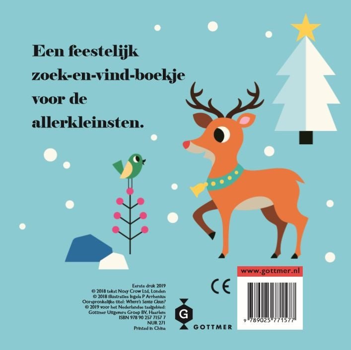 KartonBoek - Kerstman, waar ben je? - Ingela P Arrhenius - BezigeBijtjes