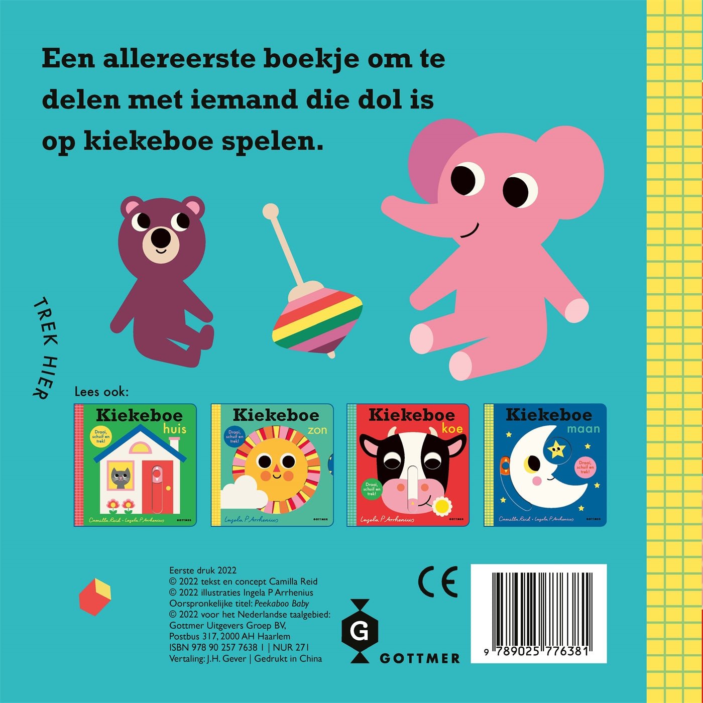 KartonBoek - Kiekeboe Kindje - Camilla Reid en Ingela P. Arrhenius - BezigeBijtjes