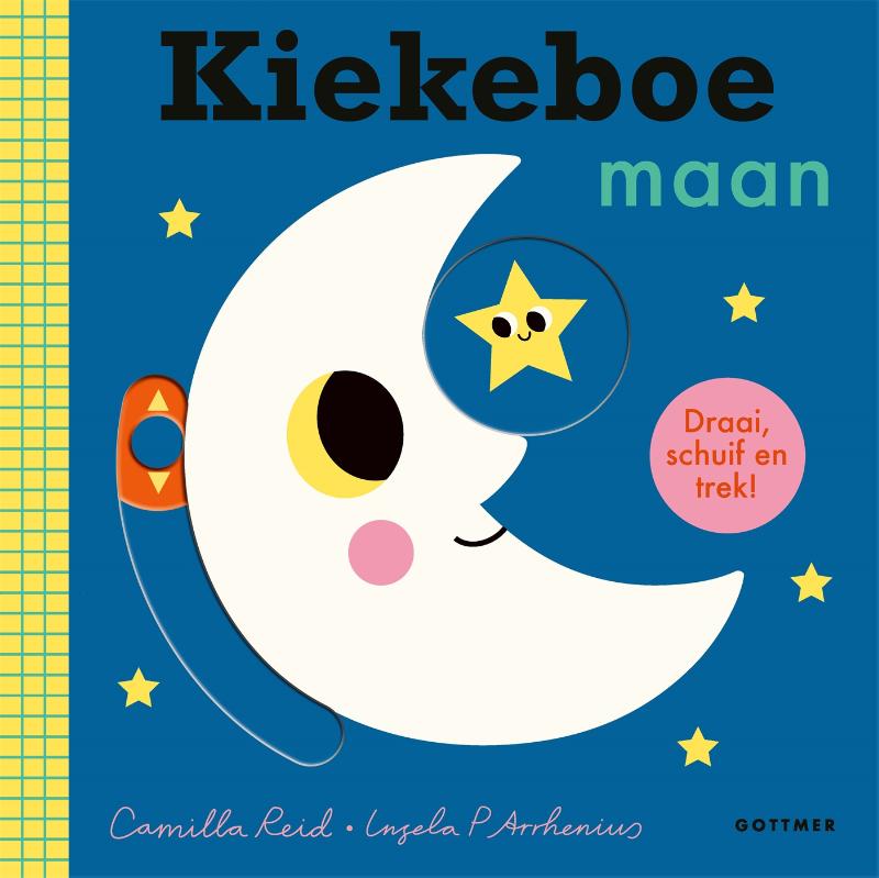 KartonBoek - Kiekeboe Maan - Camilla Reid en Ingela P. Arrhenius - BezigeBijtjes