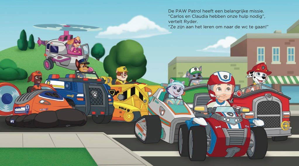 Kartonboek - Paw Patrol - De Wc Patrol - BezigeBijtjes