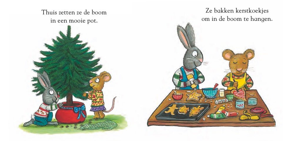 KartonBoek - Pip en Posy en de Kerstboom - Axel Scheffler - BezigeBijtjes