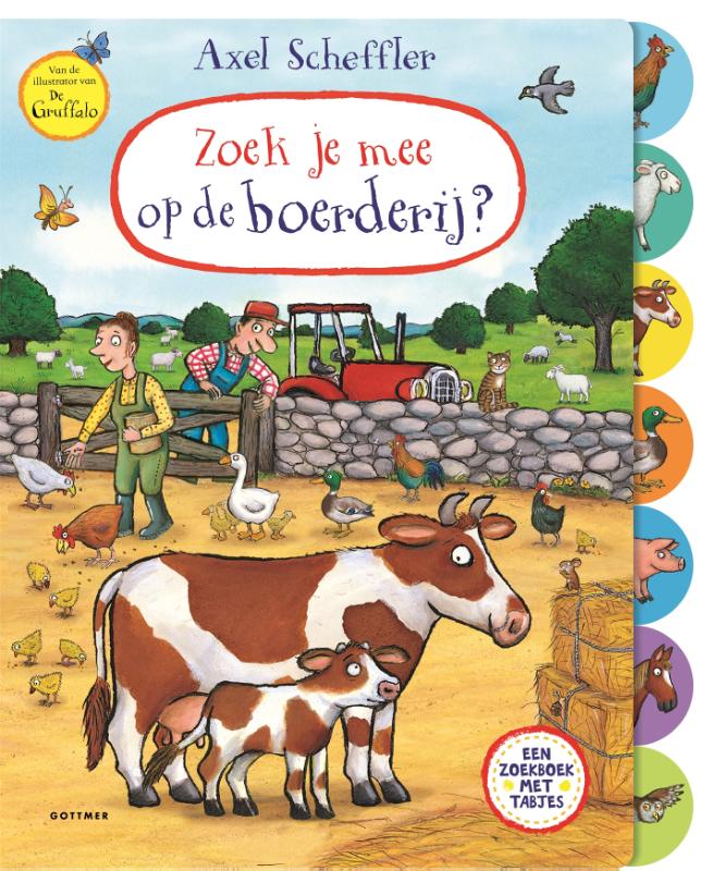 KartonBoek - Zoek je mee op de Boerderij - Axel Scheffler - BezigeBijtjes