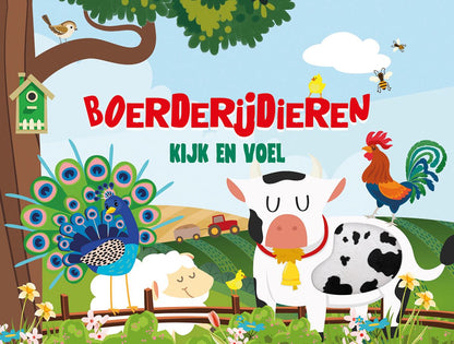 KartonBoekje - Kijk en Voel - Boerderijdieren - Lantaarn Publisher - BezigeBijtjes