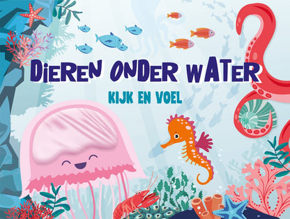 KartonBoekje - Kijk en Voel - Dieren onder Water - Lantaarn Publisher - BezigeBijtjes