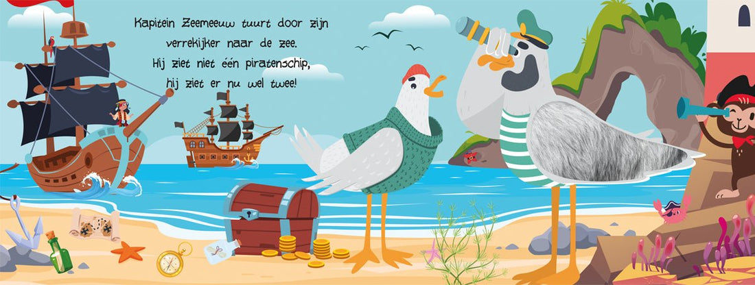 KartonBoekje - Kijk en Voel - Piraten - Lantaarn Publisher - BezigeBijtjes