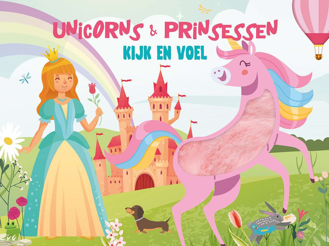 KartonBoekje - Kijk en Voel - Unicorns en Princessen - Lantaarn Publisher - BezigeBijtjes