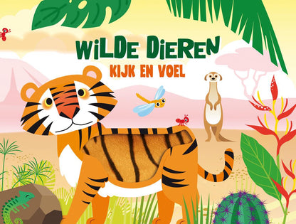 KartonBoekje - Kijk en Voel - Wilde dieren - Lantaarn Publisher - BezigeBijtjes