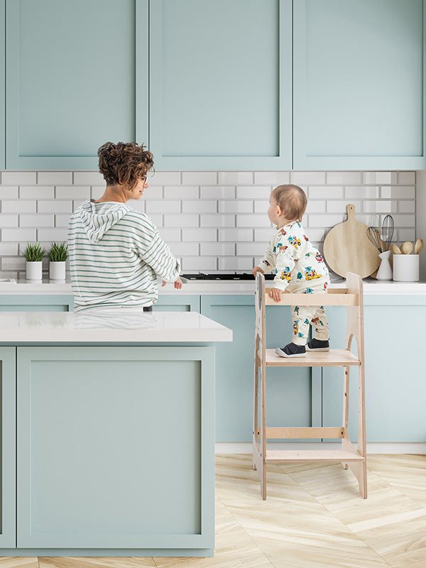 MamaToyz Houten Leertoren / Kinderopstapje (Hond) - BezigeBijtjes