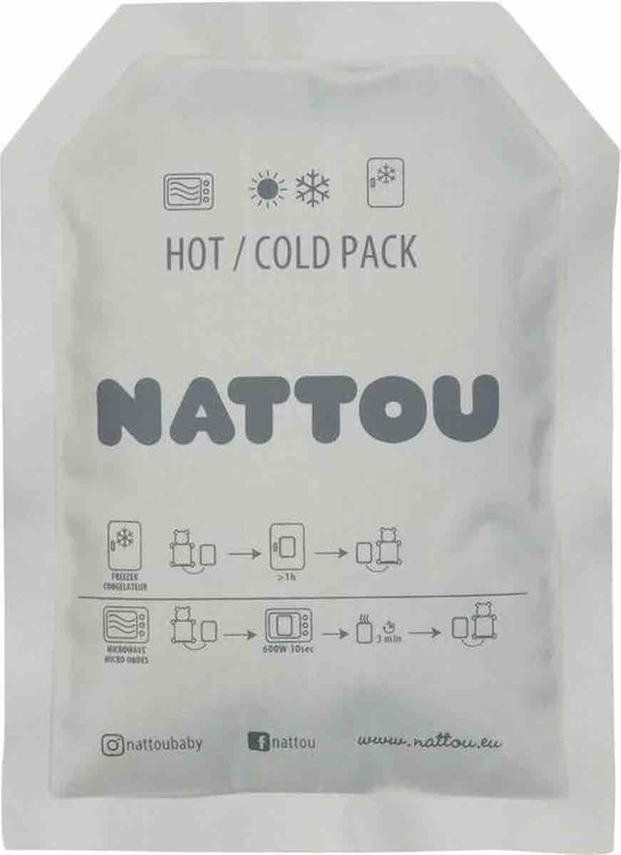 Nattou Buddiezzz Warmteknuffel Gelpack koud en warm Konijn 25 cm - BezigeBijtjes