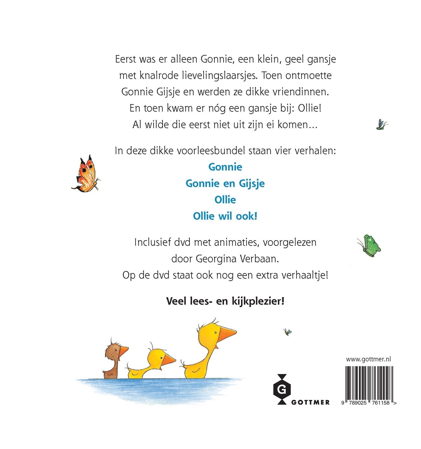 PrentenBoek - Gonnie en Gijsje en Ollie Natuurlijk! met DVD - Olivier Dunrea - BezigeBijtjes