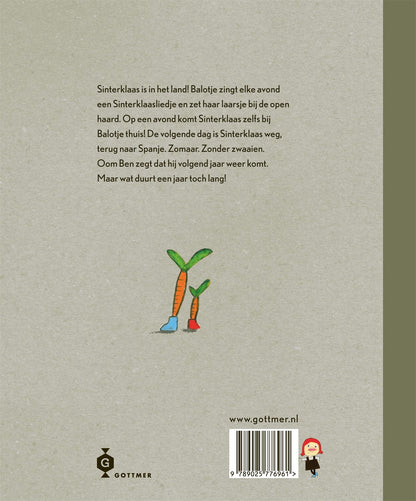 Prentenboek Hardcover - Balotje en Sinterklaas - Yvonne Jagtenberg - BezigeBijtjes