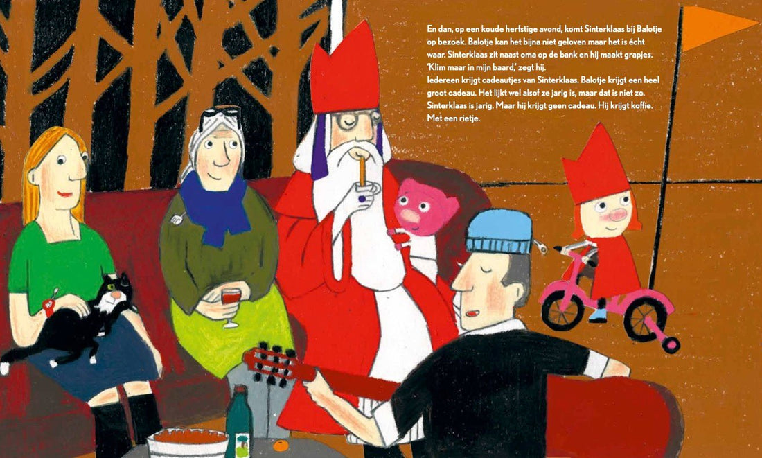 Prentenboek Hardcover - Balotje en Sinterklaas - Yvonne Jagtenberg - BezigeBijtjes